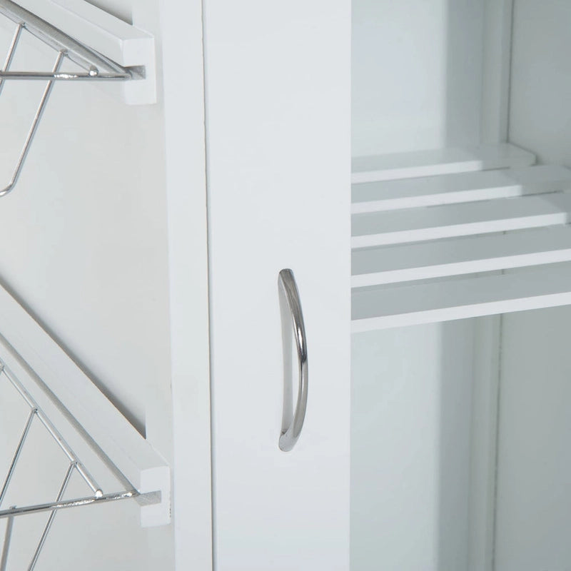 28 White Rolling Kitchen Trolley Serving Cart