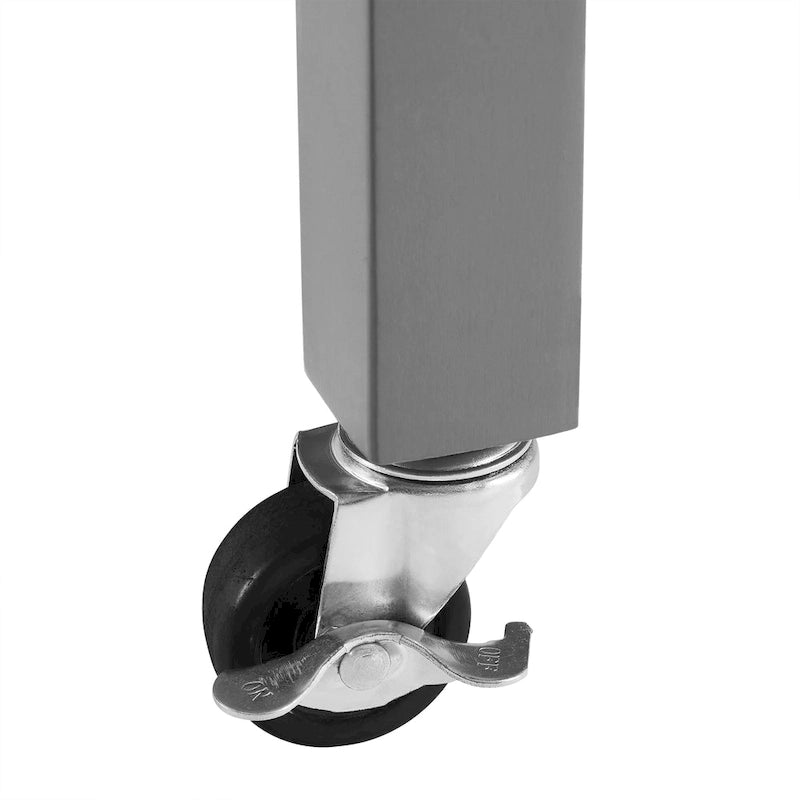 Îlot et chariot de cuisine en acier inoxydable avec tiroirs de rangement